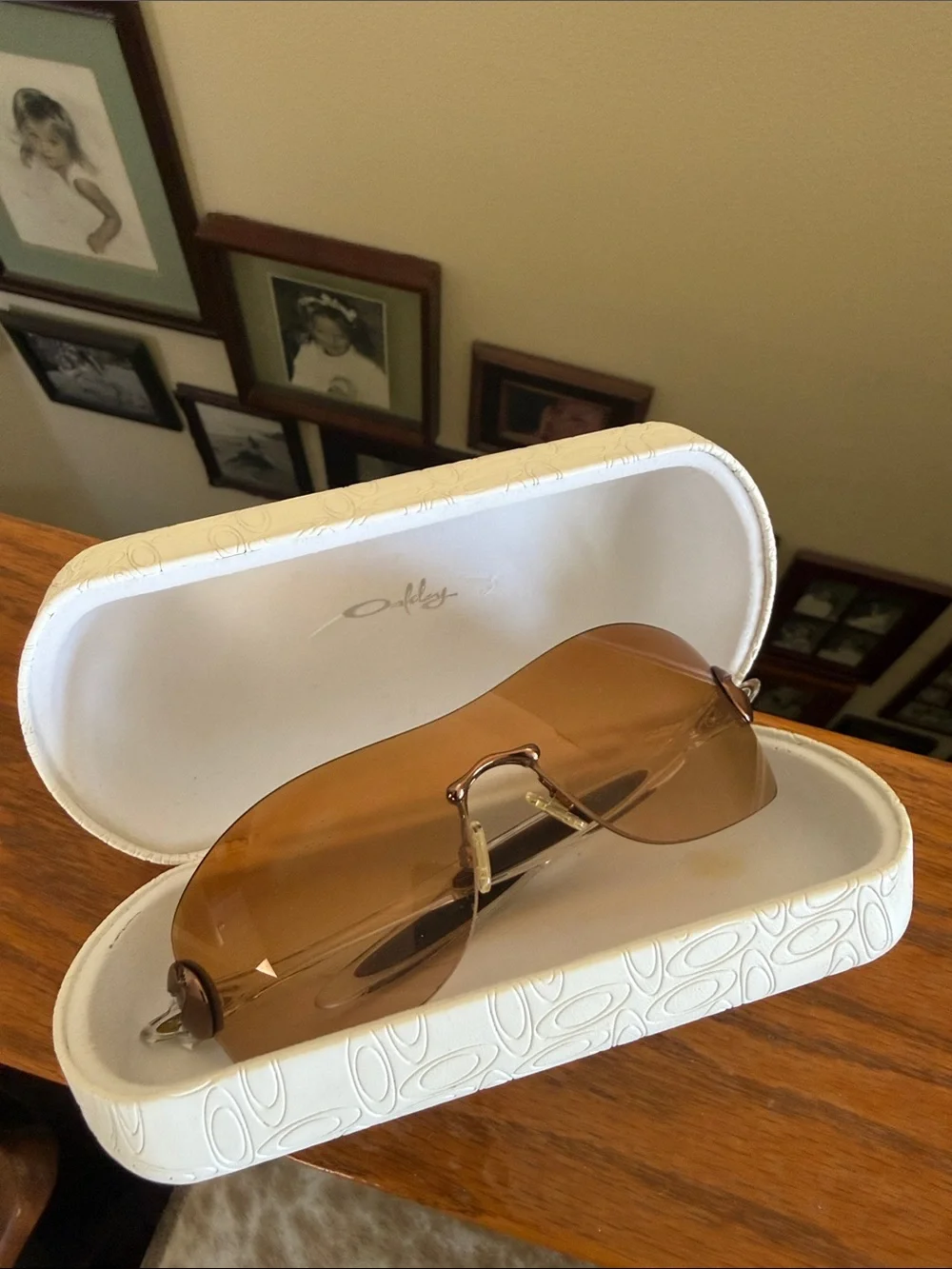 Vintage Oakley Compulsive Squared 05-357 Y2K Shield Sunglasses + Case